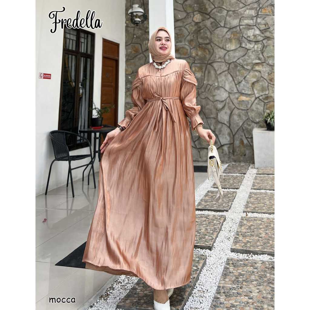 FREDELLA - GAMIS PESTA SHIMMER BUSUI SERAGAMAN PESTA