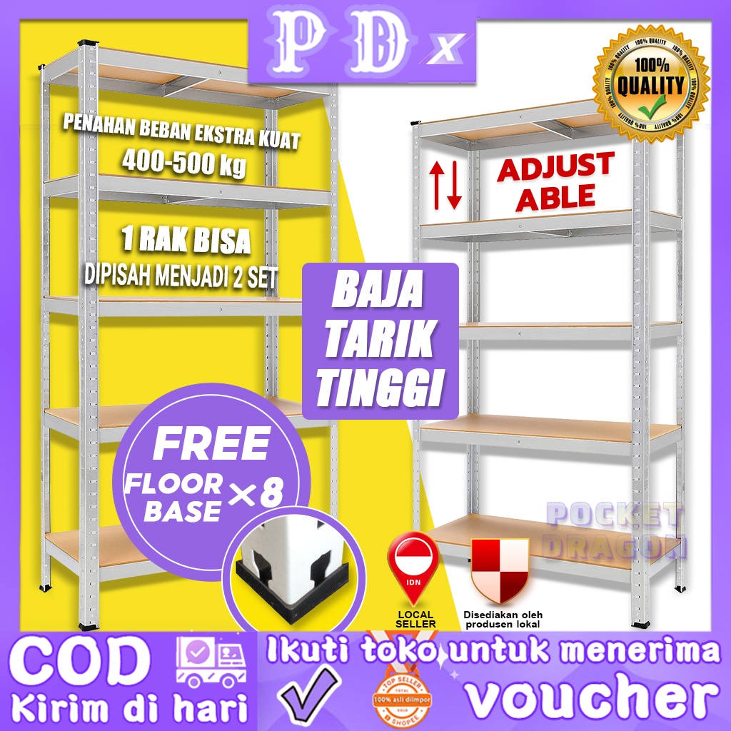 Pocket Dragon Rak serbaguna/Rak susun/Rak susun serbaguna/Rak besi/Rak besi serbaguna/Rak besi siku 