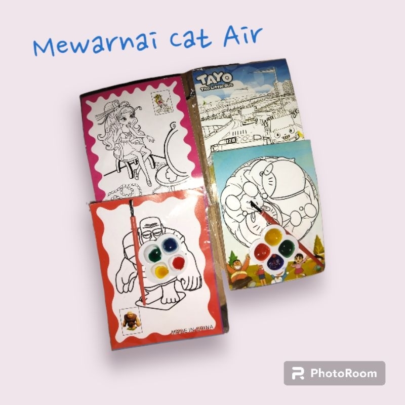 Mainan Edukasi Mewarnai Cat Air/Mainan Edukatif Anak Menggambar Cat Air/Melukis Cat Air Mini/Mewarna