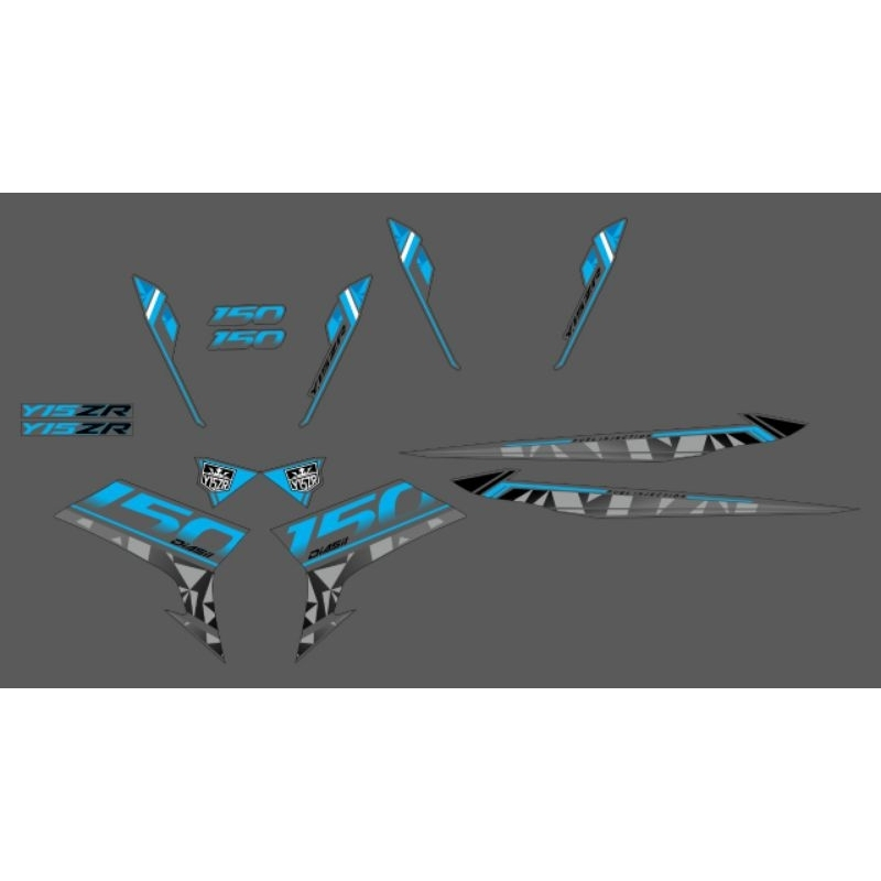 STRIPING STICKER TRANSPARAN Y15ZR 150 CULTURAL