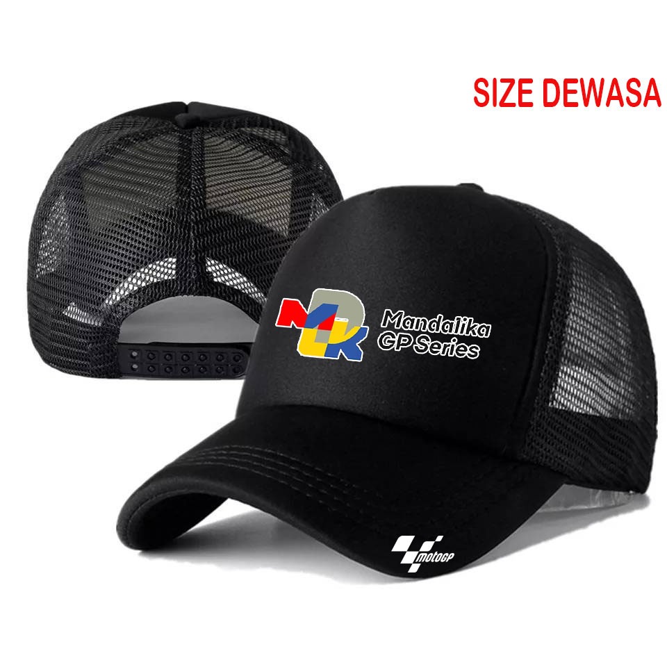 TOPI TRUCKER MOTOGP DESAIN SIRQUIT MANDALIKA RACING