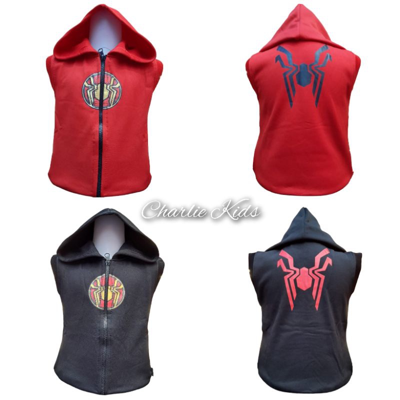 Model Terbaru/Rompi Anak Laki Laki Superhero Spiderman Bahan Fleece/Kids Rompi/Rompi Anak/Rompi Anak
