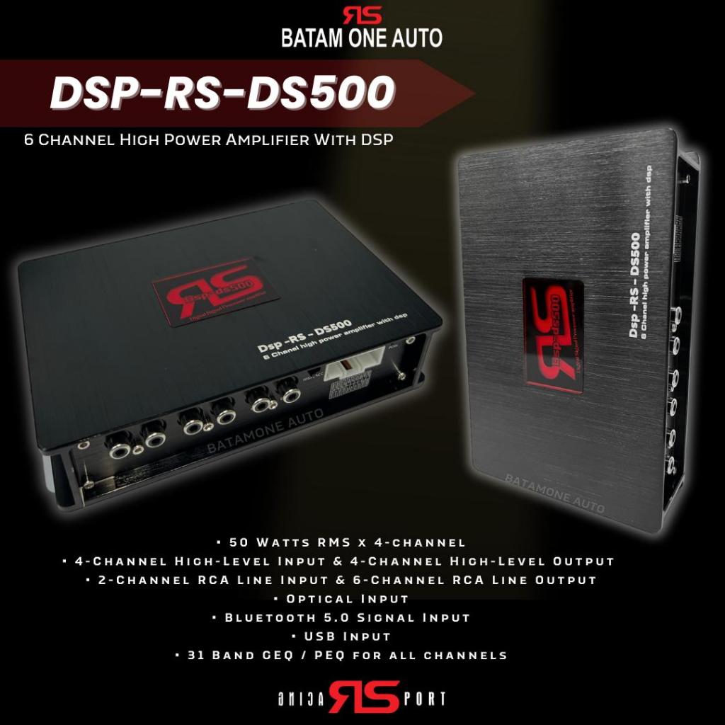 BOA - Car DSP RS-DS500 | 6 Channel High Power Amplifier with DSP | Amplifier Mobil | Power Amplifier