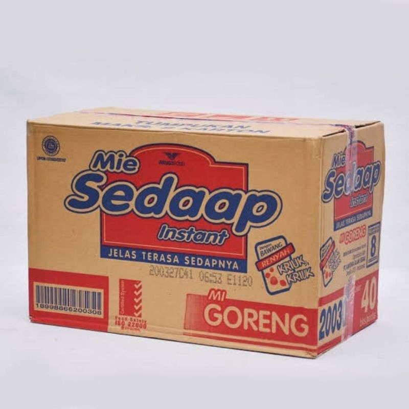 

MIE SEDAAP GORENG 1 KARTON ISI 40pcs