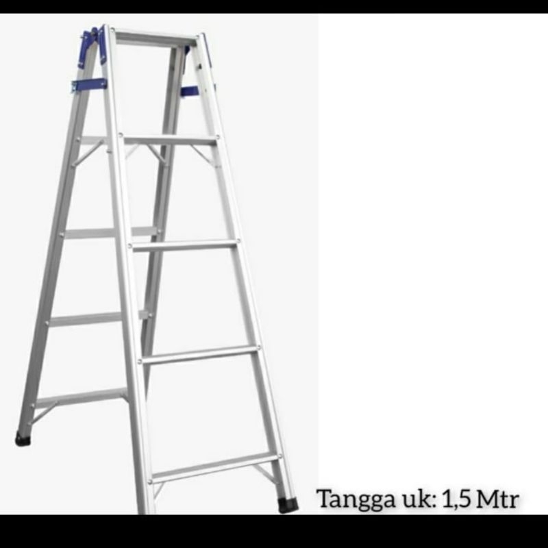 Tangga Lipat 1.5 ,2 Meter Steger Kuat Alumunium