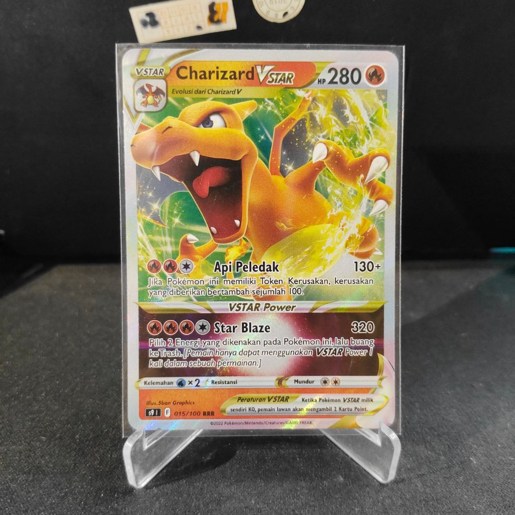 Charizard Vstar RRR 015/100 s9 Kartu Pokemon