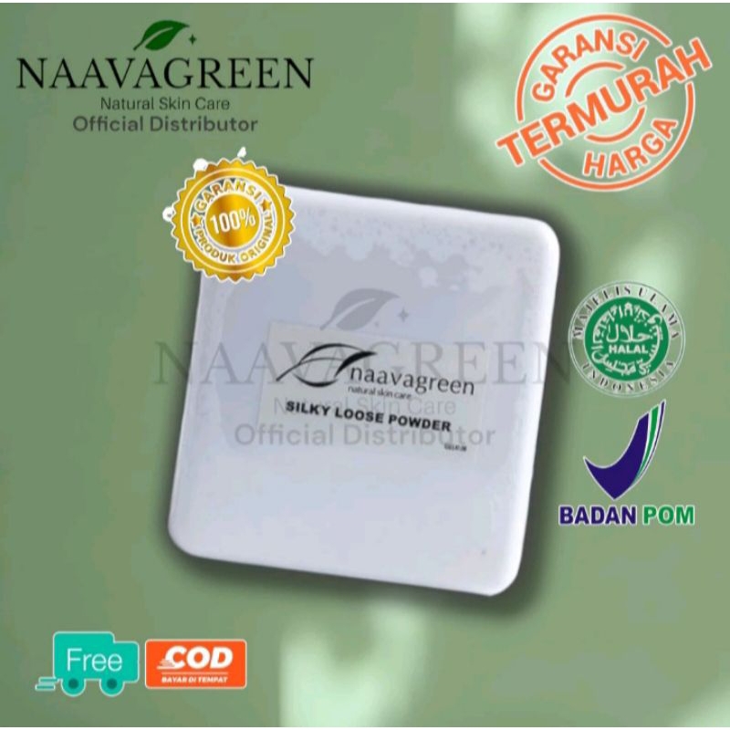 Loose Powder Naavagreen / Bedak Tabur Naavagreen/Bedak Tabur/Naavagreen Bedak/Bedak Naavagreen
