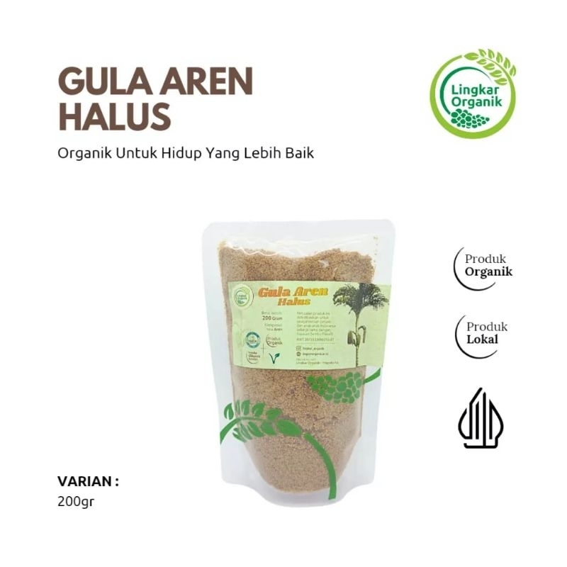

Gula Aren Halus Organik 200gr - Baitul Zafira Lingkar Organik Banjarmasin