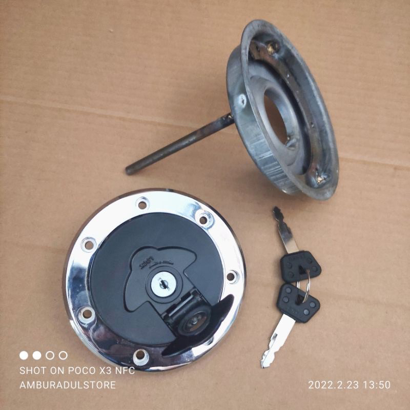 Kunci tangki ninja set bibir sumur tutup tangki ninja custom cb gl japstyle