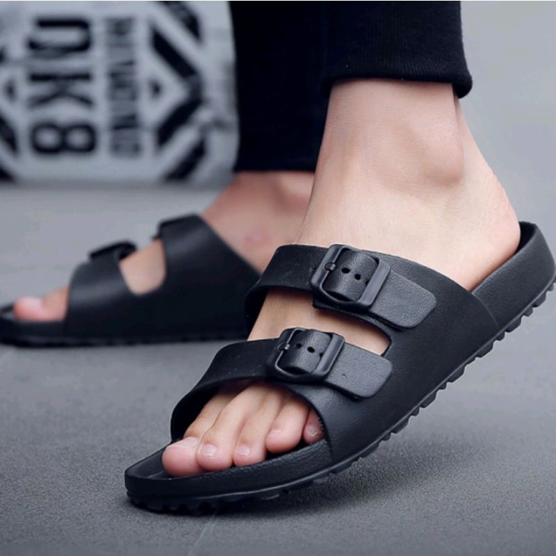 Sandal Slop Pria Wanita Unisex Elegan Kinbos Sandal Casual Slip-on