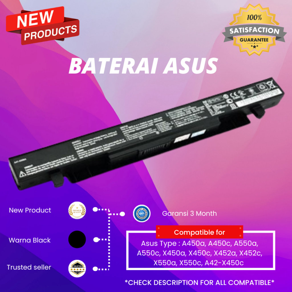 Baterai Asus A450a A450c A550a A550c X450a X450c X452a X452c X550a X550c A42-X450c