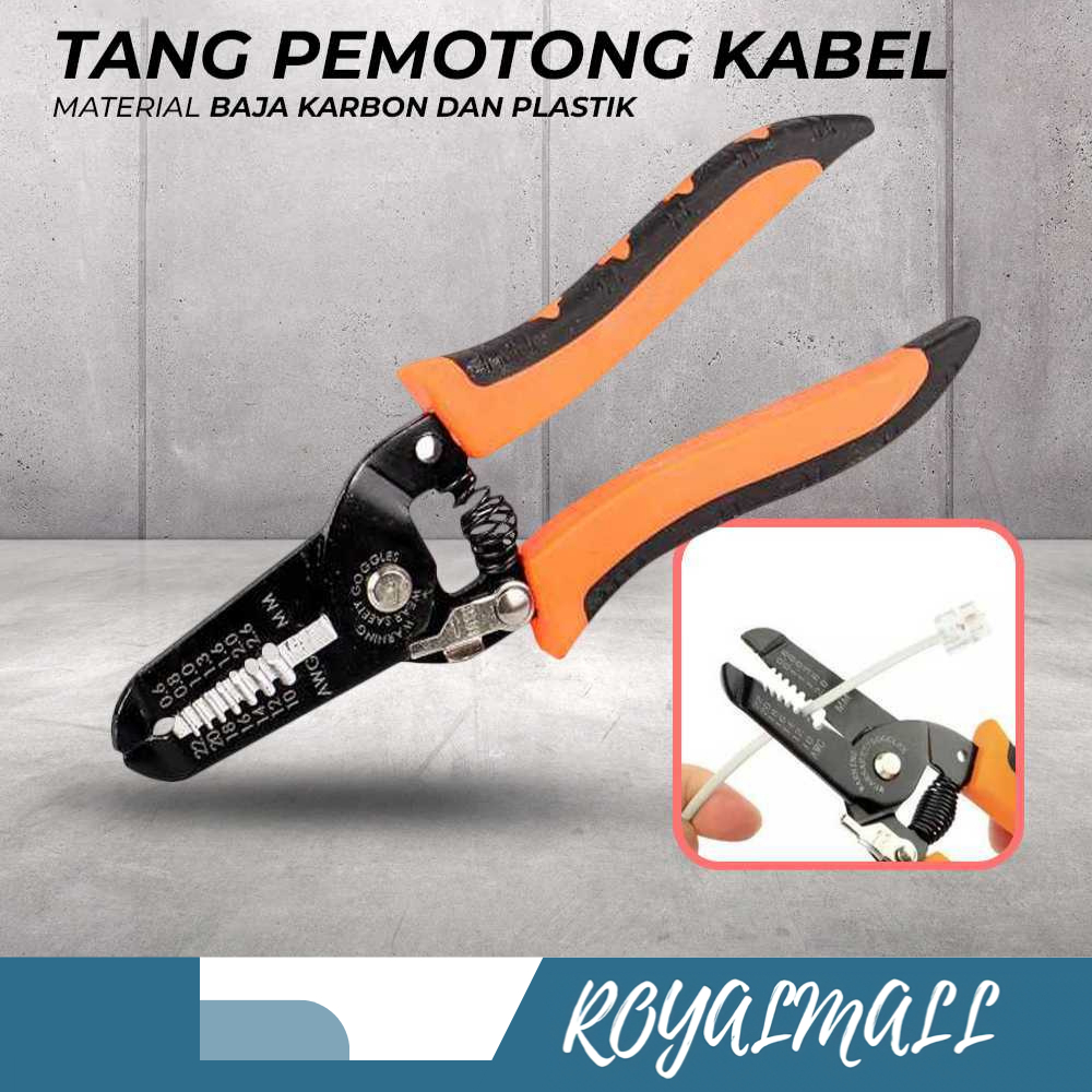 Tang Pemotong Kabel Wire Stripping Cutter Pliers / Alat Crimping Peralatan Perkakas Gunting Tang Kup