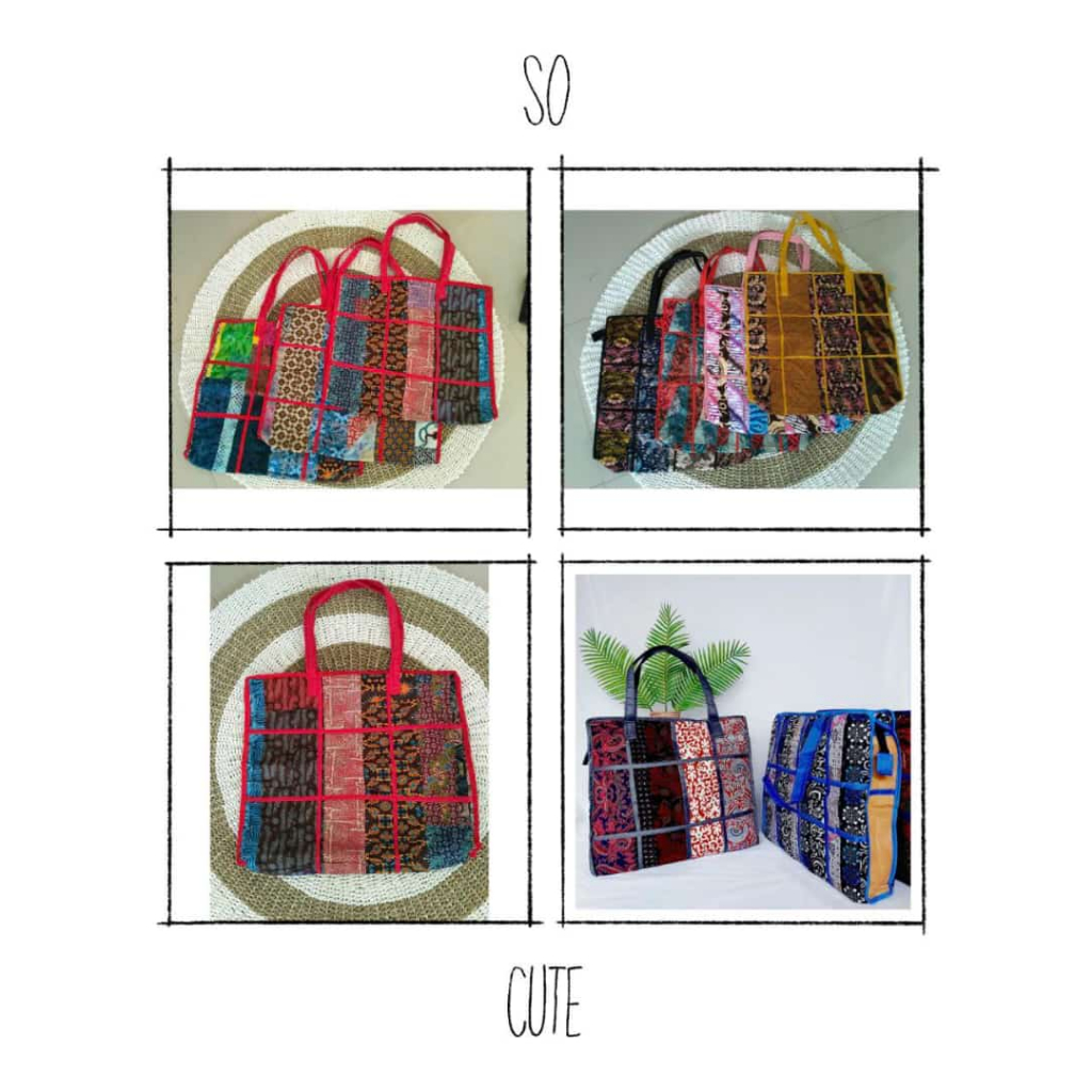 Tas Laundry Jumbo Batik Murah bahan kain perca ready stock jogja