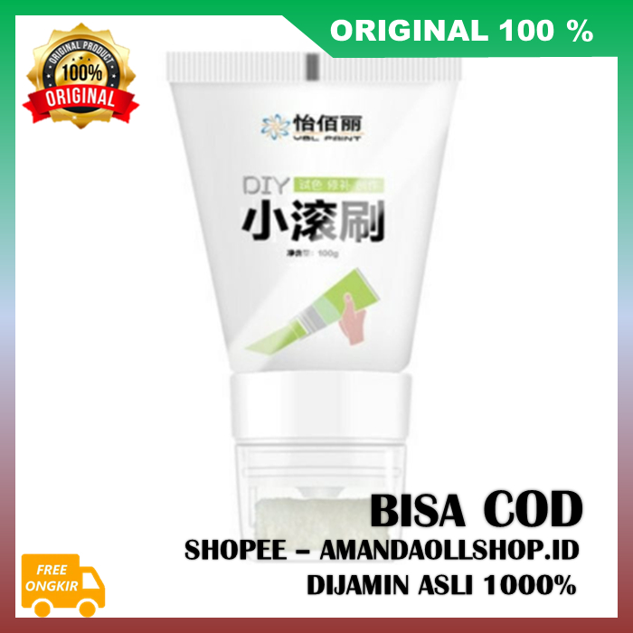 Cat Kuas Roll Kecil Pembersih Noda Cat Roll Perbaikan Cat Dinding Tembok Kotor Kusam Coretan Dinding