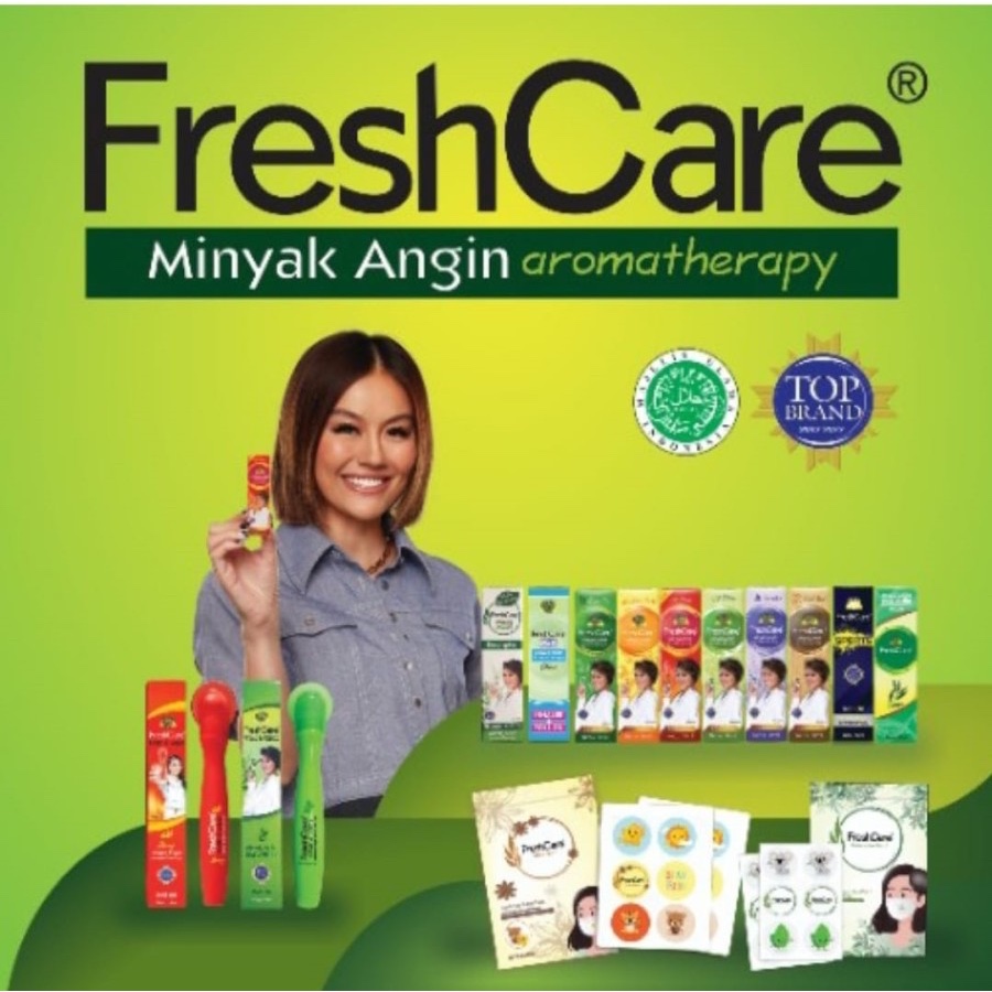 Freshcare Minyak Angin Aromatherapy Strong Hot Merah Hijau Kuning Ungu Smash Fresh care Roll On 10ml