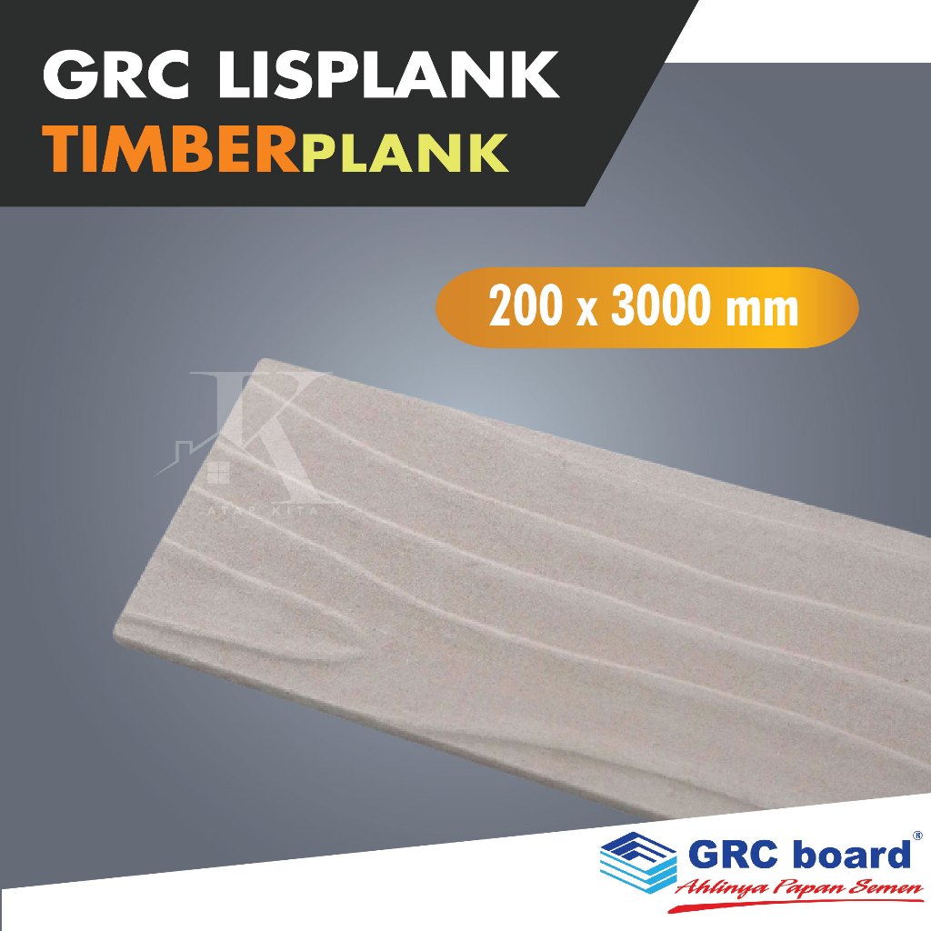 Lisplank Grc 20 cm 3 m / TimberPlank Urat Kayu Grc / Lisplang Timber