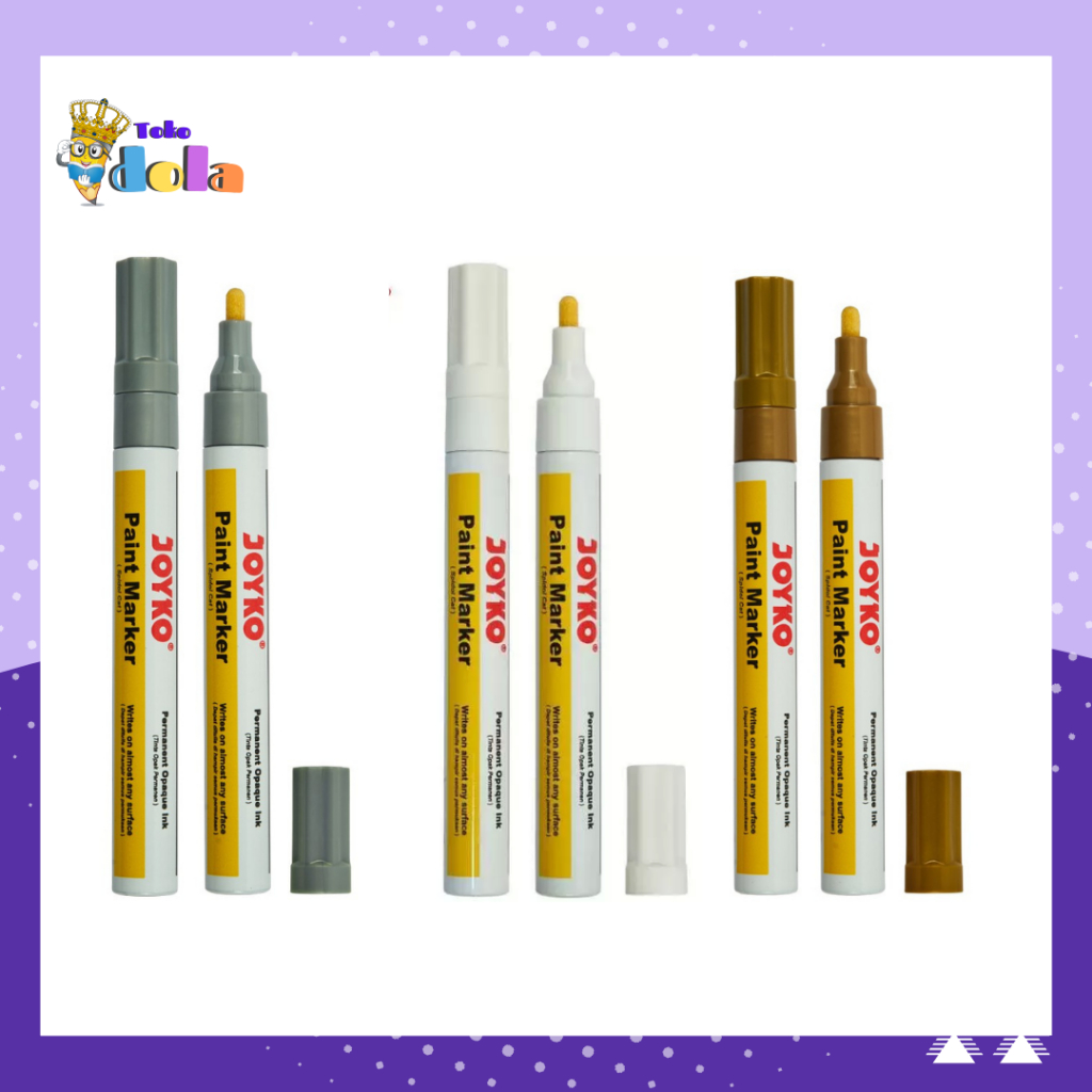 

Spidol Perak , Emas , Silver Joyko