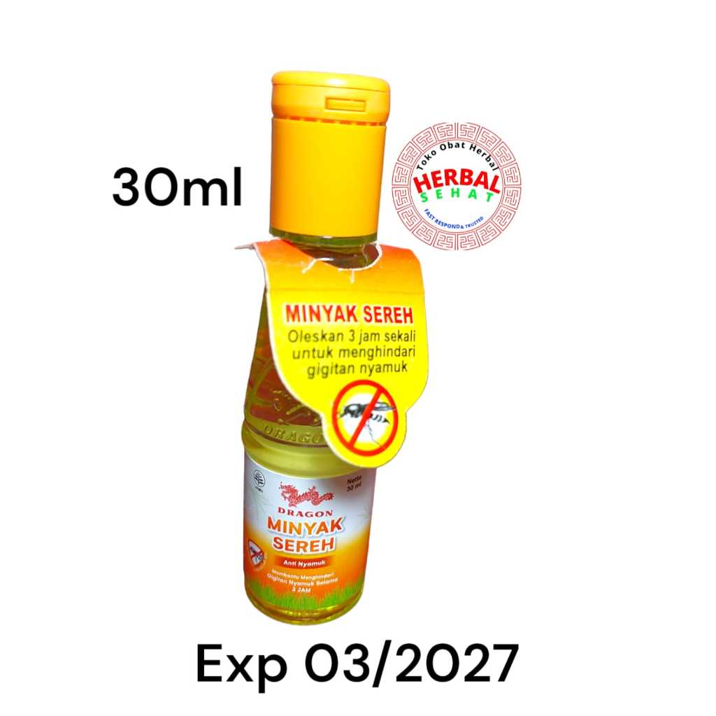 

Minyak Sereh Wangi Cap Dragon 30ml / Anti Gigitan Nyamuk / Bisa Bayar Di Tempat COD