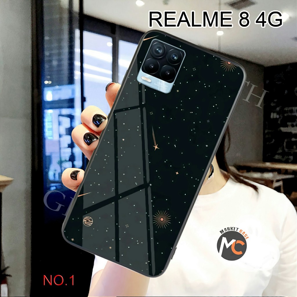 H1293 SoftCase Glass Kaca REALME 8 4G CASE REALME 8 4G Casing Handphone REALME 8 4G