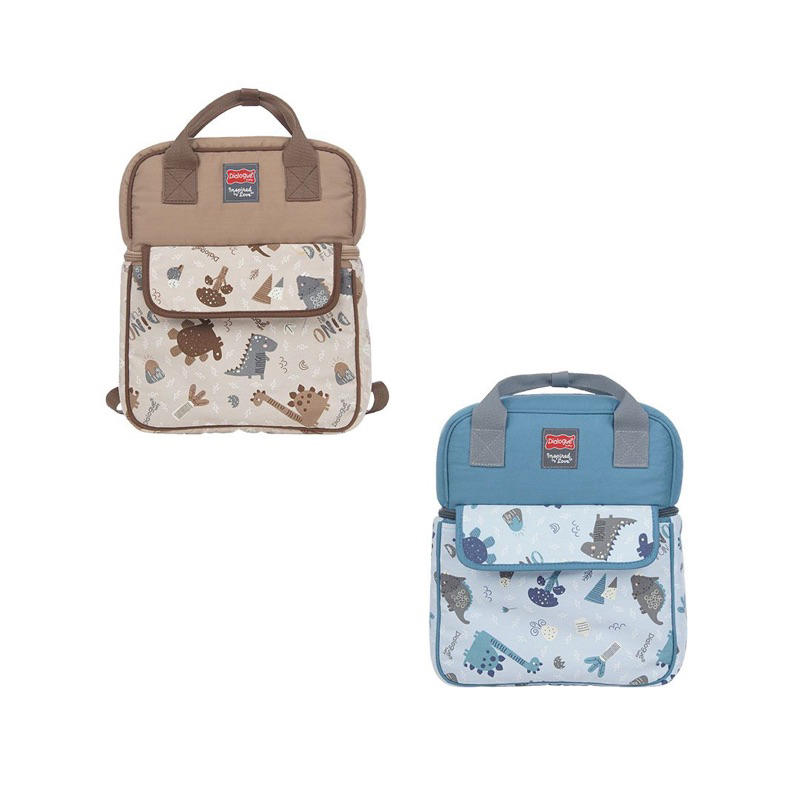 Baby Cooler Bag Double Container Tas Ransel Dialogue Dino Fun Series
