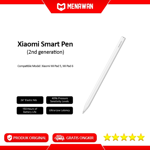 Xiaomi Smart Pen 2nd Generation Stylus Pen Mi Pad 5/5 Pro Mi Pad 6 Gen 2 Original