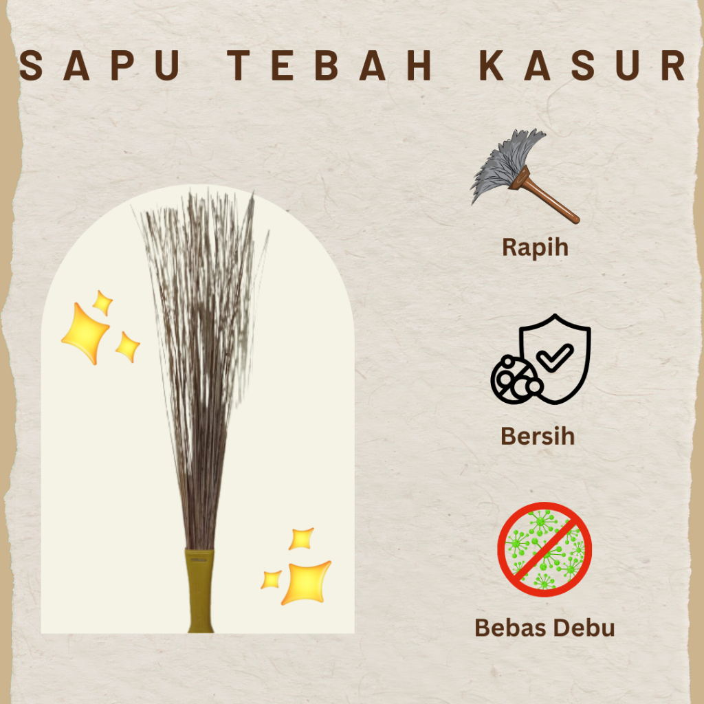 SAPU LIDI/SAPU LIDI KASUR/SAPU LIDI KASUR LAKOP/PEMBERSIH KASUR/TEBAH LAKOP PUTIH