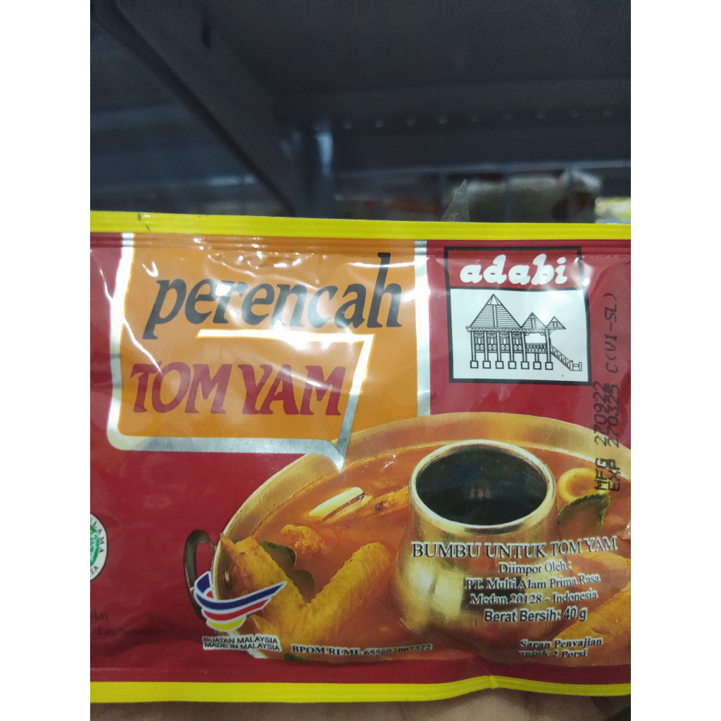 

Adabi Perencah Bumbu Tomyam 40g - Bumbu Tomyam Instant