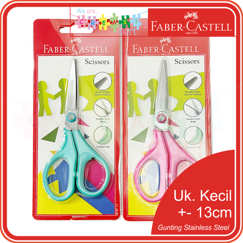 

Faber Castell Gunting Stainless Steel Kecil Small Scissors 100% Original