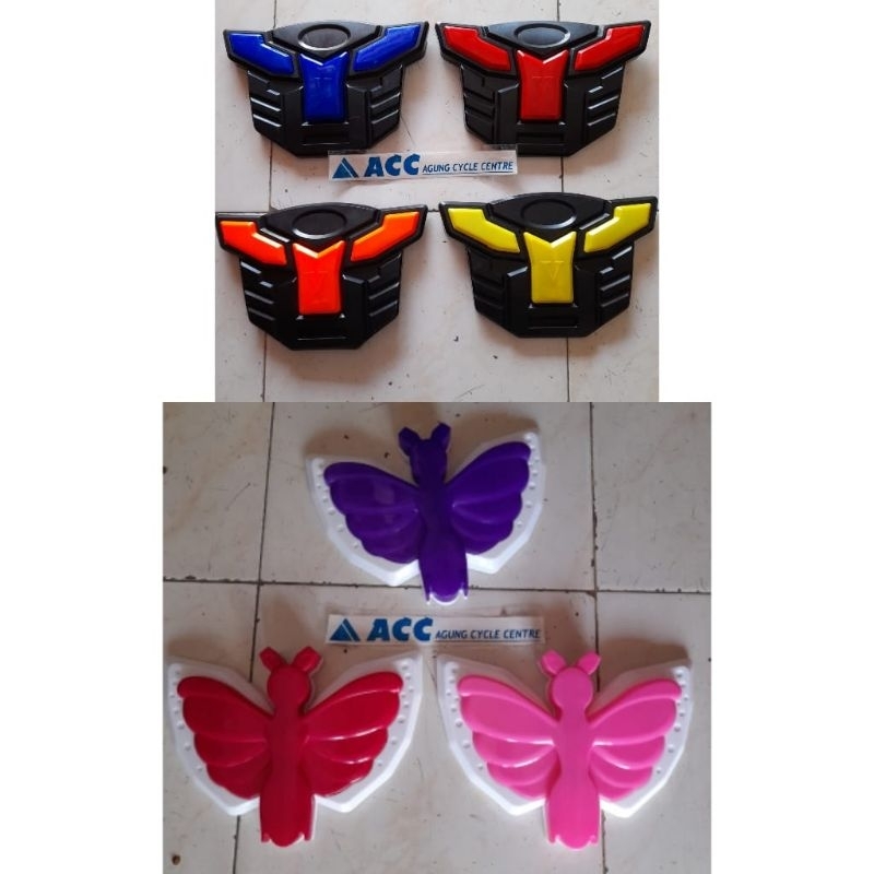 Tebeng Musik Bel Musik Tameng Dek Musik Stang Setir Bel Sepeda Anak BMX Mini (BONUS BATERAI)