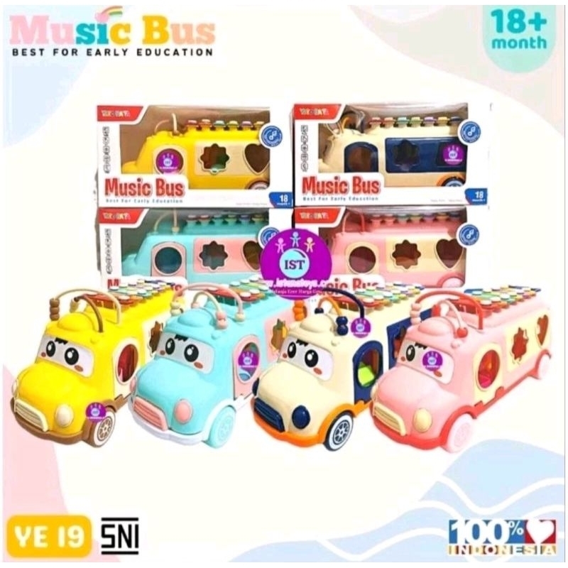 Mainan Edukasi Anak Mobil Bus Gamelan Mainan Gamelan Bus Gamelan