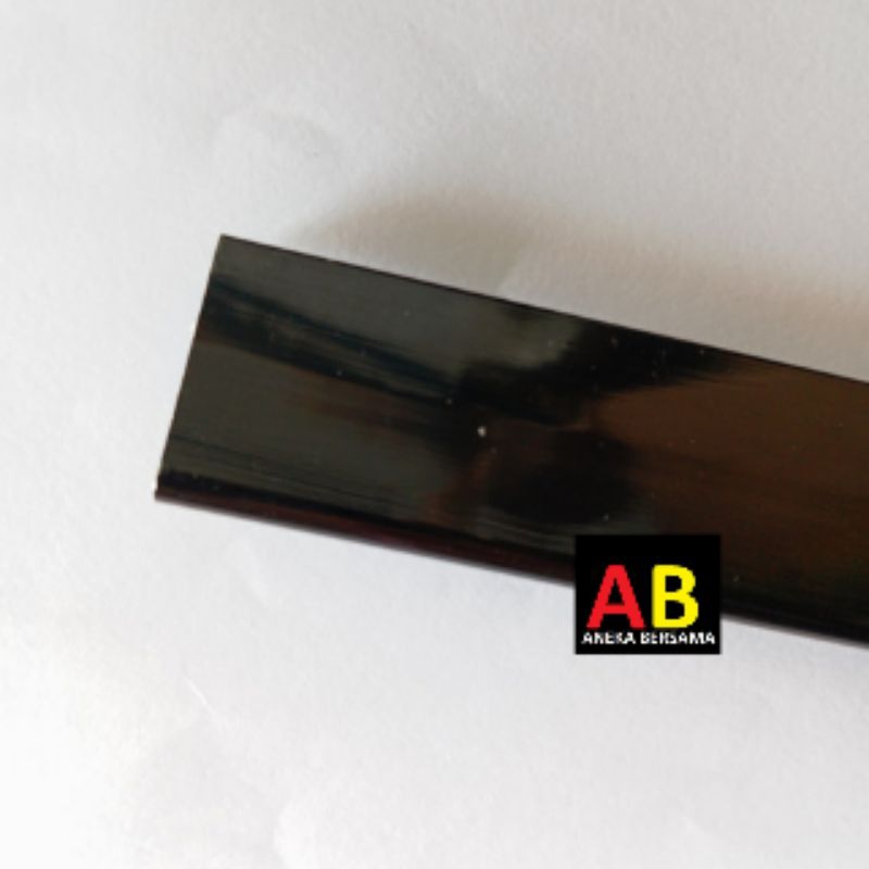 Lis Edging Aluminium Black Mirror Lebar 2cm Panjang 150cm