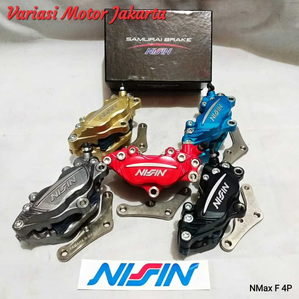 Kaliper Depan NMax 155 Aerox 155 Nissin Samurai 4 Piston