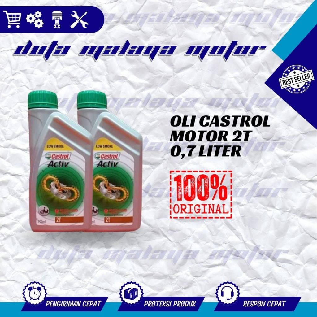 Oli Castrol 2T Motor oil Castrol active Low smoke 0,7L oli samping (asli 100%)