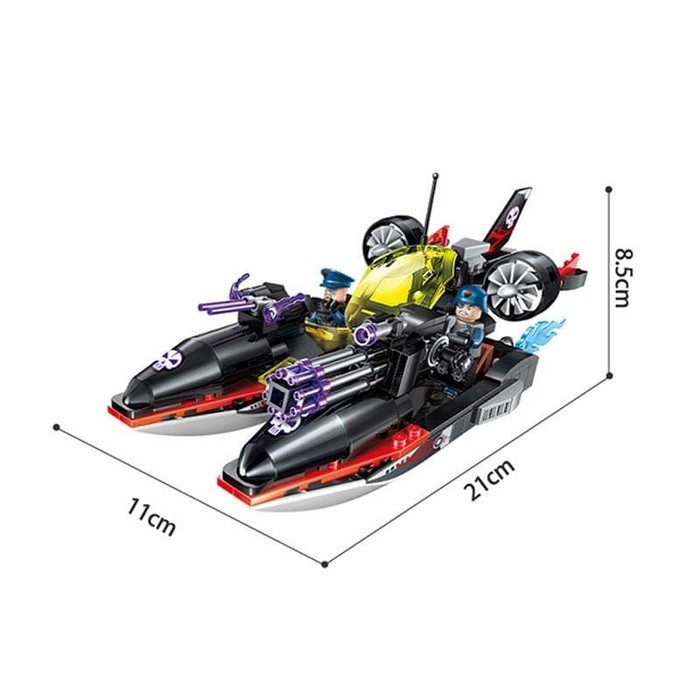 Qman The High Tech Era First Battle 2711 Naval Vessel Attack BrickS Edukation Toys TS