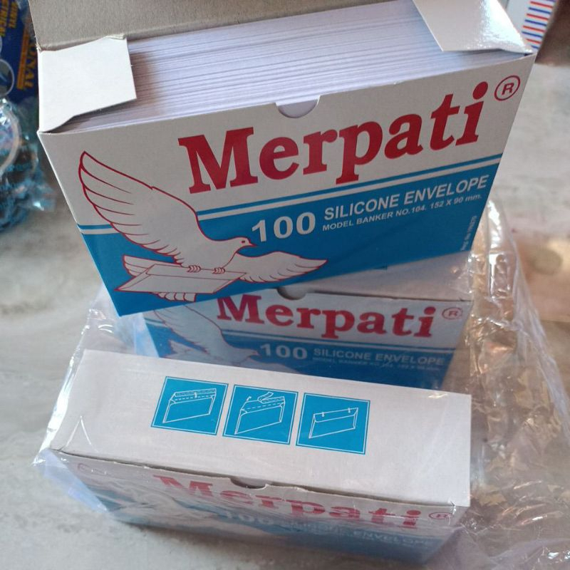 

Amplop Merpati tanggung lem isi 1pack/100pcs