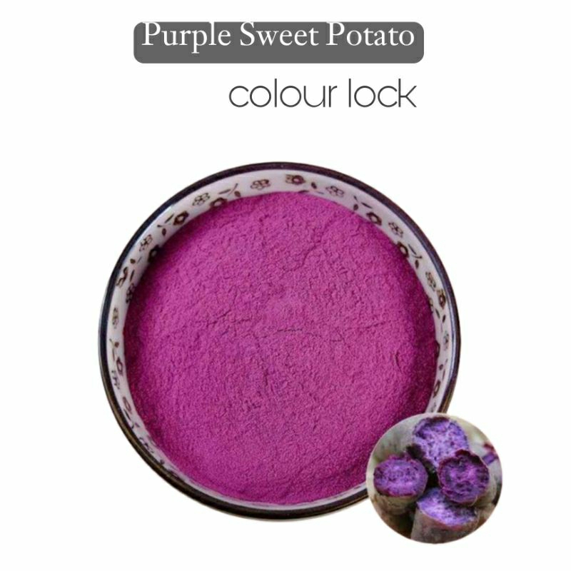 

Purple Sweet Potato with Colour Lock | Tepung Ubi Ungu food grade 50 gram