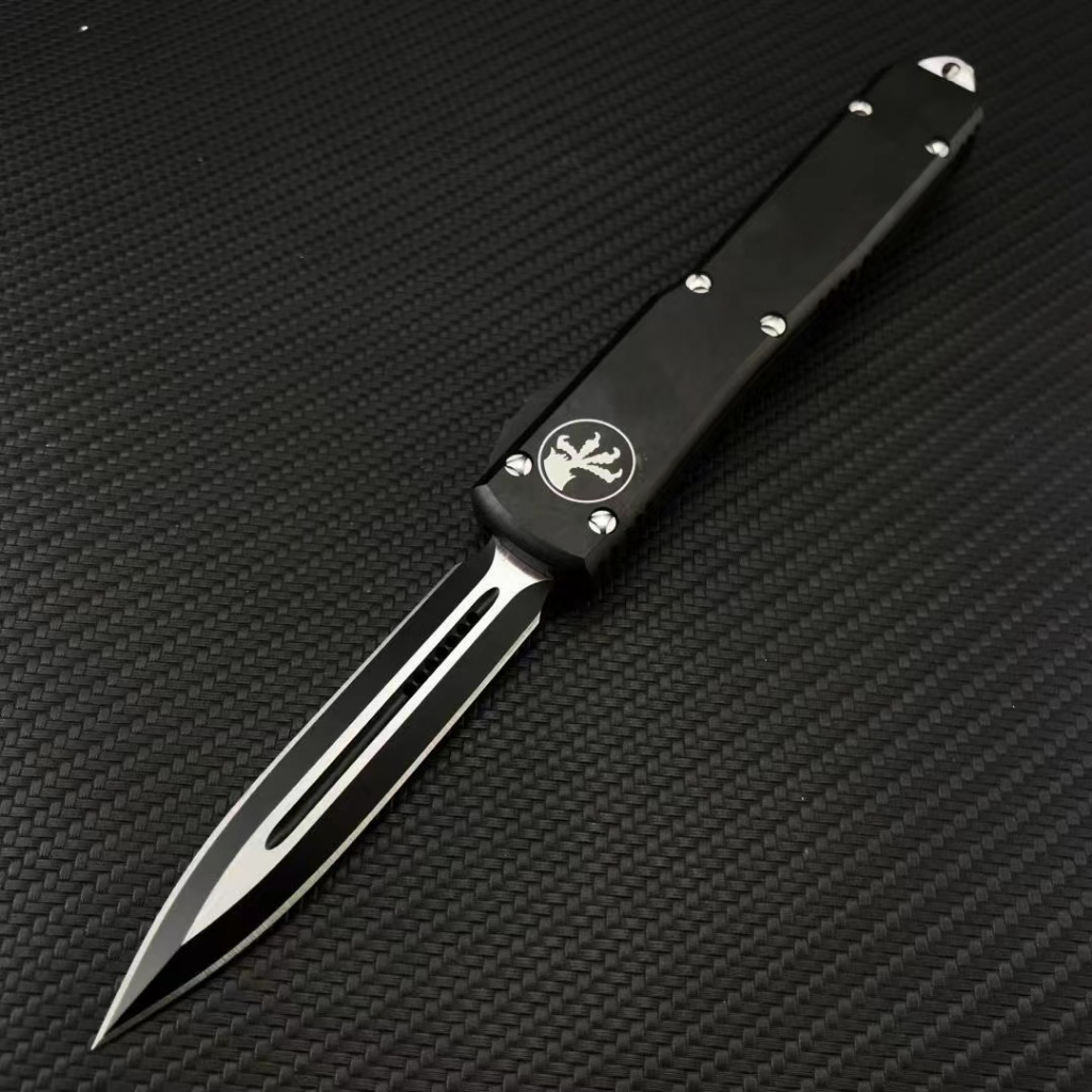 pisau dapur lipat automatis dk-101 Automatic Open Pocket Tool Black