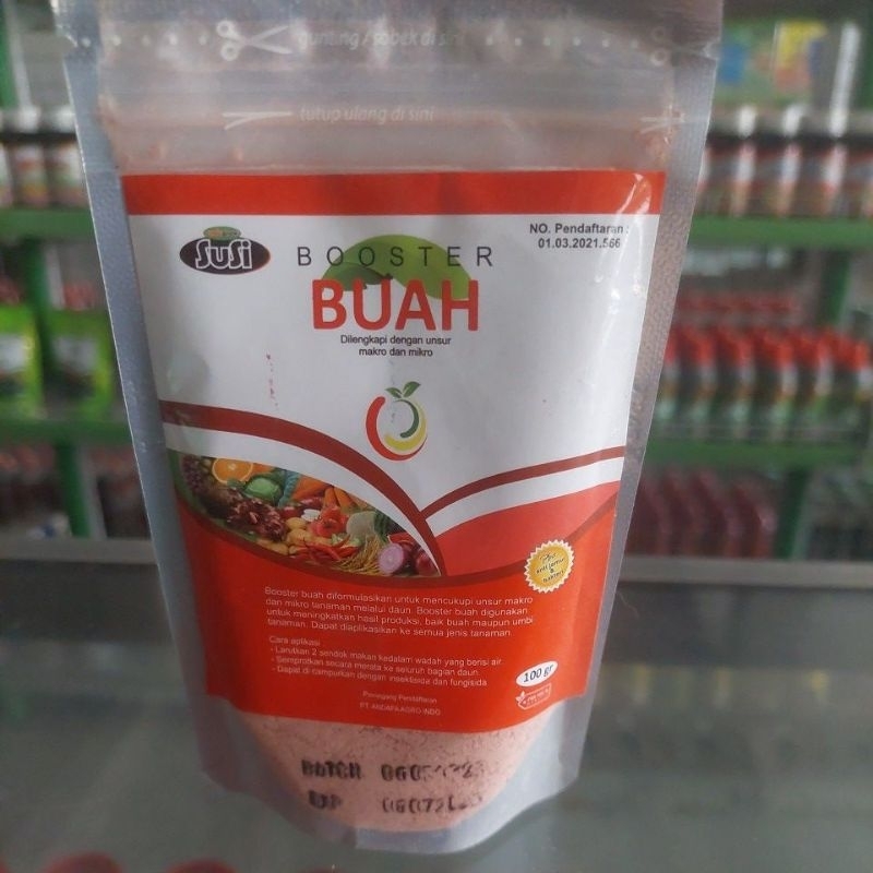 Booster buah 100gram boster semua buah ( score untuk padi) booster buah+anti jamur dan anti bakteri