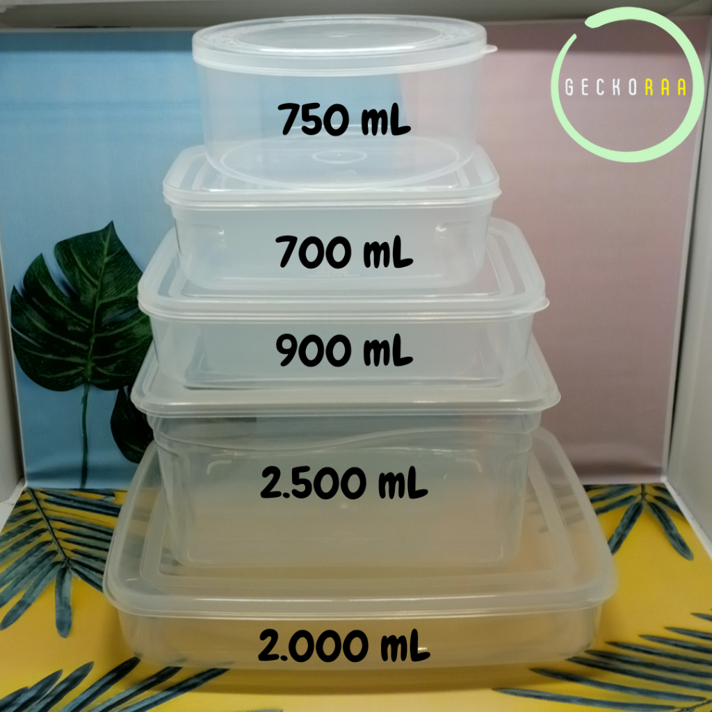Kotak Toples Plastik Box Kosong Tempat Penyimpanan Barang Reptil Gecko Hamster Kura