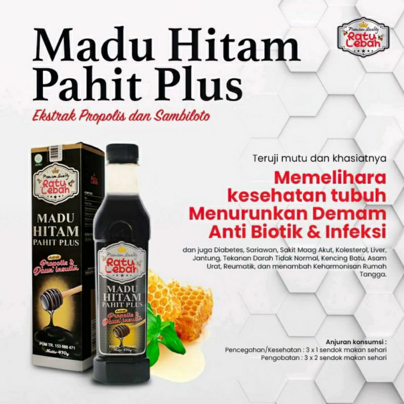 

Madu Hitam Pahit Propolis Ratu Lebah