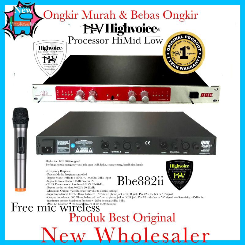 Audio Highvoice processor Hi mid low Bbe882ii original