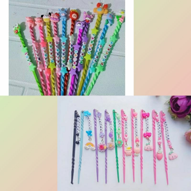 

Tuding/kalam ngaji nama custom dan gantung