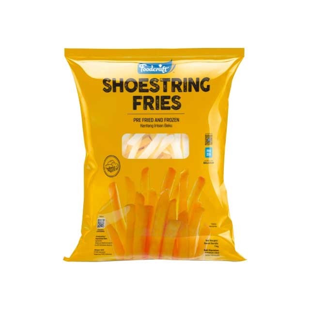 KENTANG GORENG Foodcraft Shoestring 1kg Foodcraft Crinkle Cut Fries 1kg