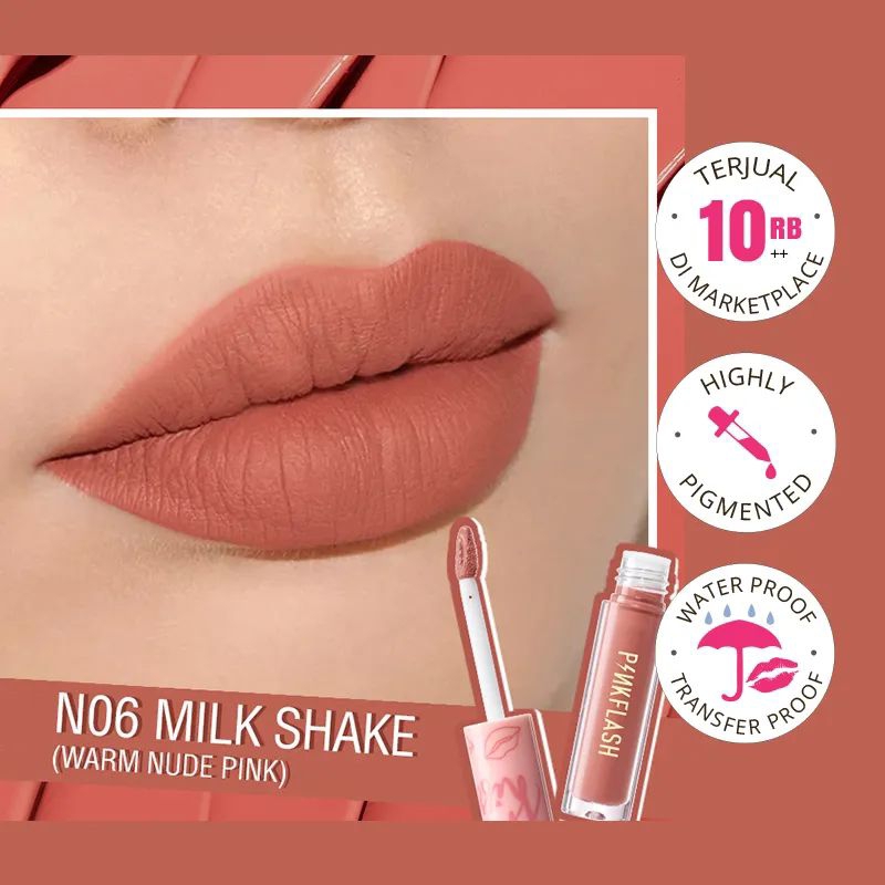 PinkFlash L01 LipMatte Cream LongLasting - N06