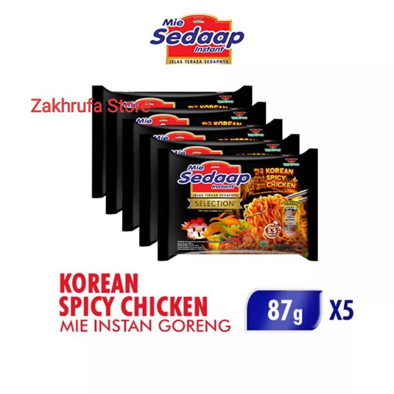 

Mie Sedaap Selection Korean Spicy Chicken 5 Bungkus
