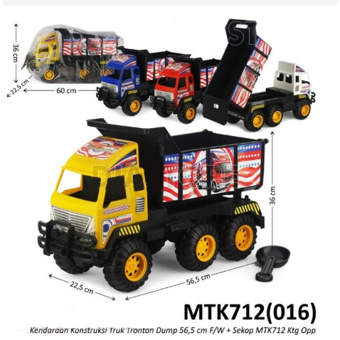 Mainan Anak Mobil Mobilan Truk Pengangkut Pasir Dump Truck Jumbo MOBIL PASIR MTK712