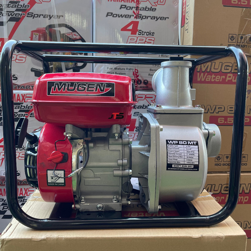 Mesin Pompa Alkon 3 inch MUGEN WP 80 MT Bahan Bakar Bensin