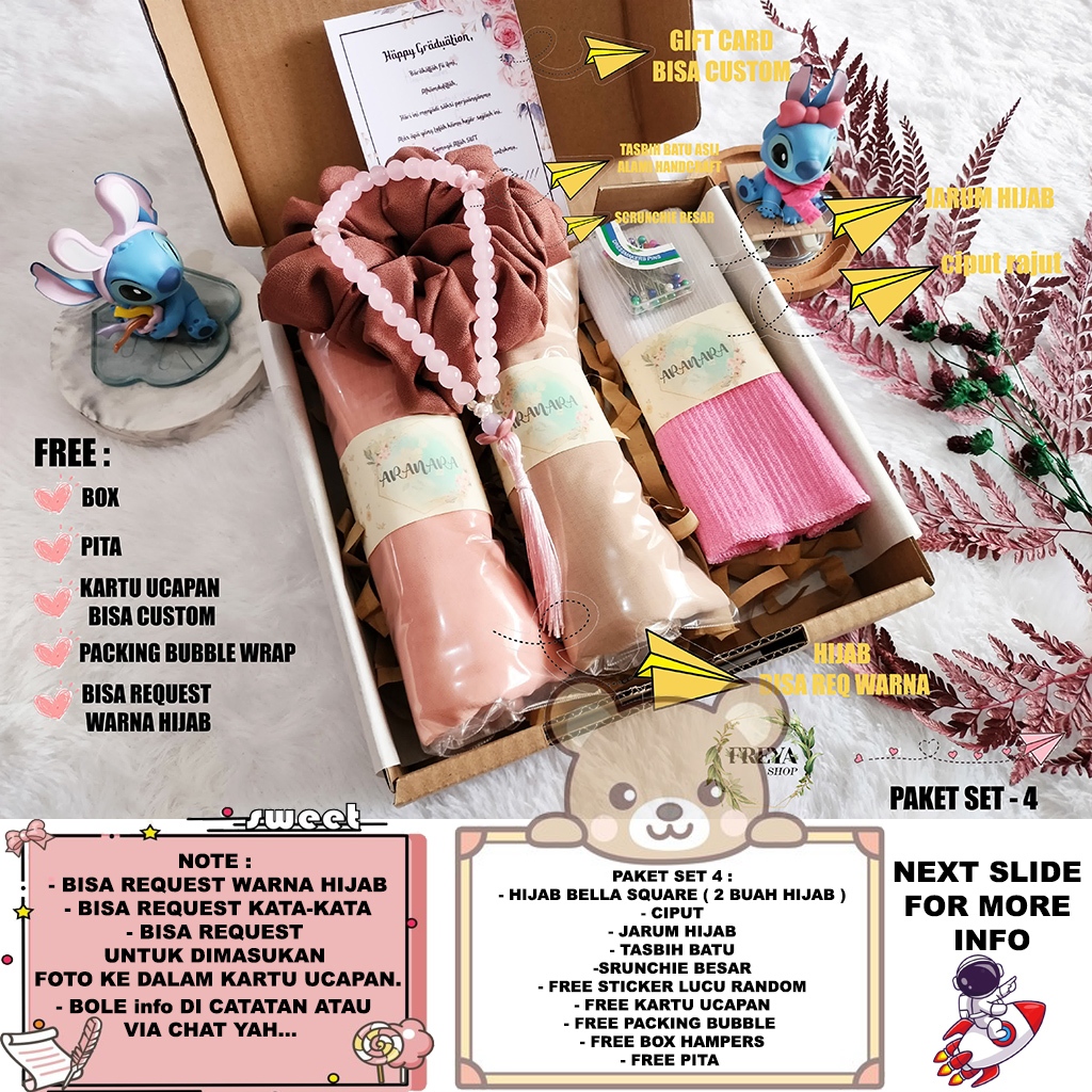 

Hampers Hijab Kado Wisuda / Kado Ulang Tahun cewek / Kado Guru / Kado Pernikahan / hampers ulang tahun / Anniversary / Untuk Guru / Wedding / COD