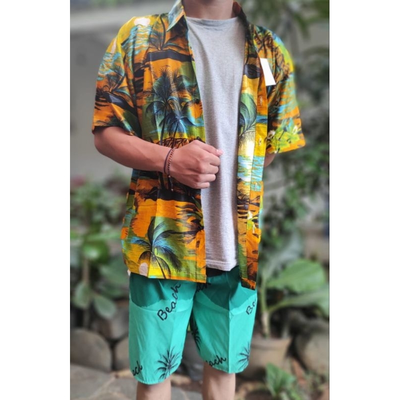 Kemeja Pantai / Kemeja Pantai Pria / Kemeja Pantai Wanita / Kemeja Pantai Laki Laki / Kemeja Hawai /