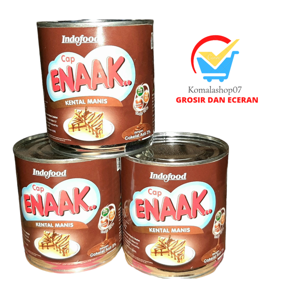 

INDOFOOD CAP ENAK COKLAT KALENG CREAMER 370G
